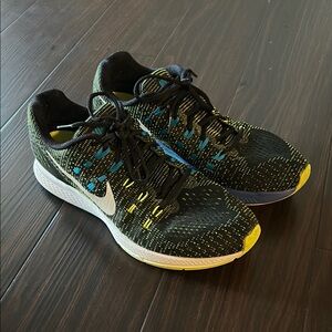 Nike Black and Yellow Athletic Sneakers